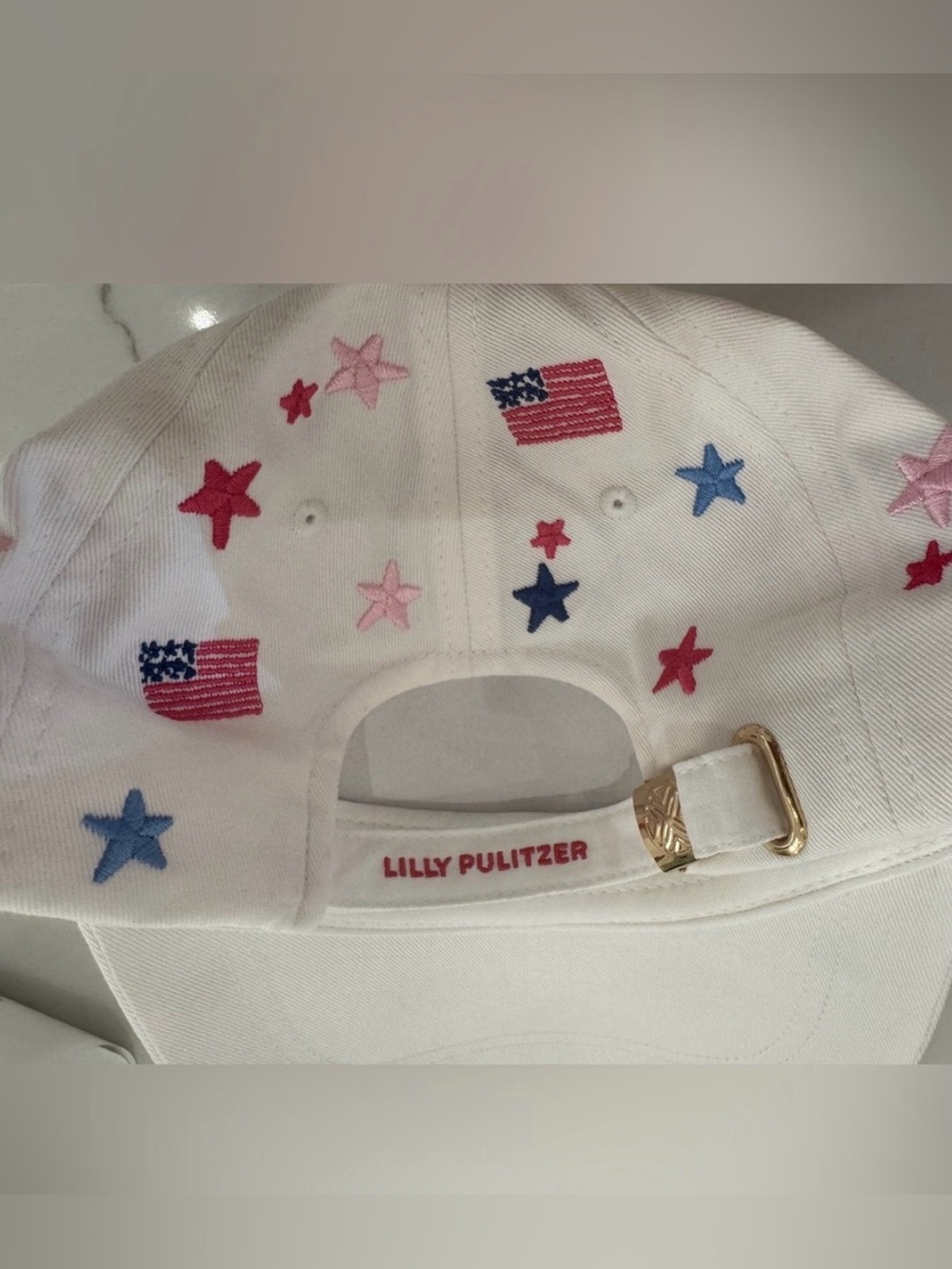🎉NWT Lilly Pulitzer Embroidered 250th Celebration Baseball Hat. JUST RELEASED 🧢 - Picture 10 of 12